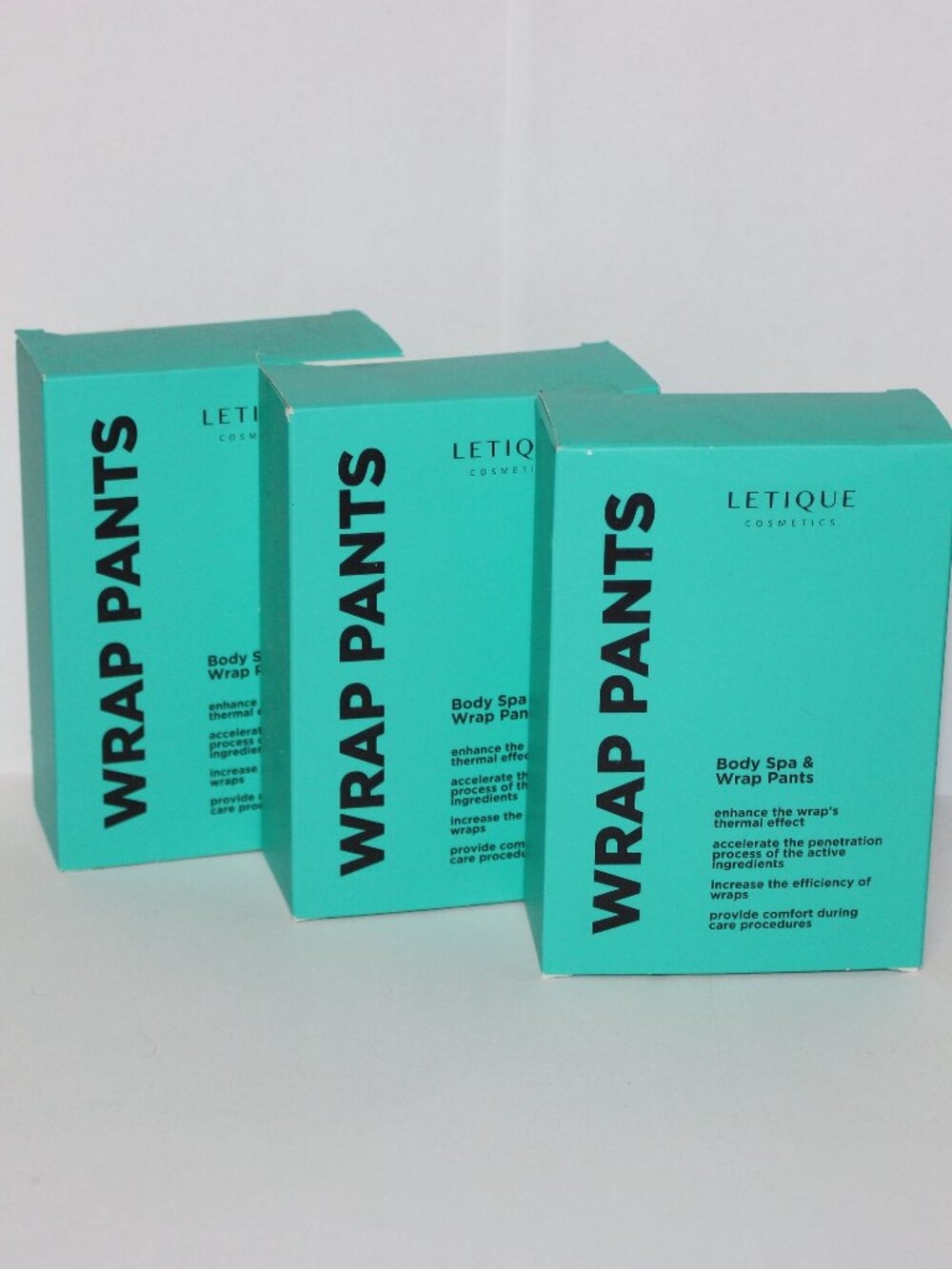 LETIQUE COSMETICS BODY SPA & WRAP PANTS LOT OF 3